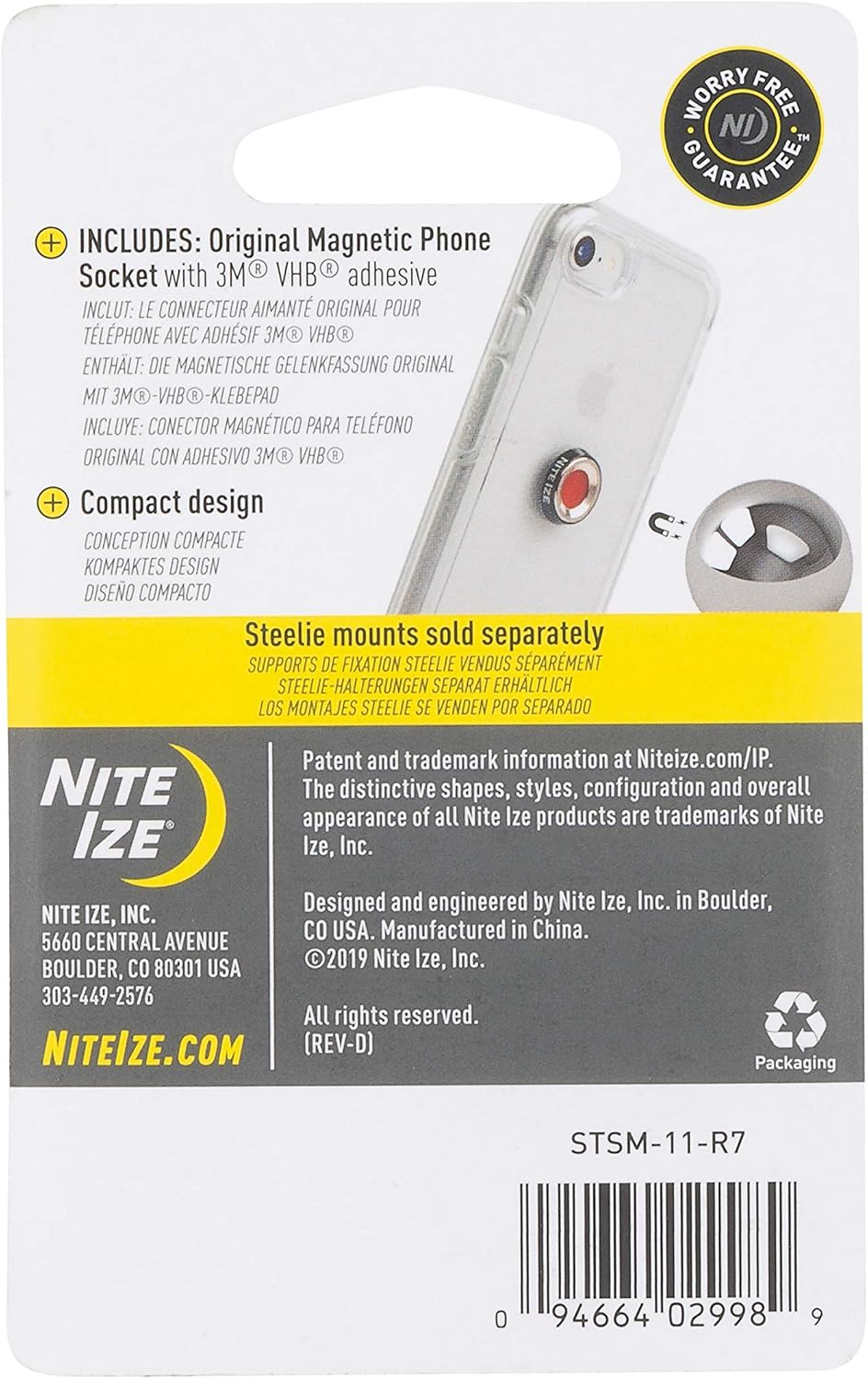 Montaż Nite Ize Steelie Magnetic Phone Socket Kit