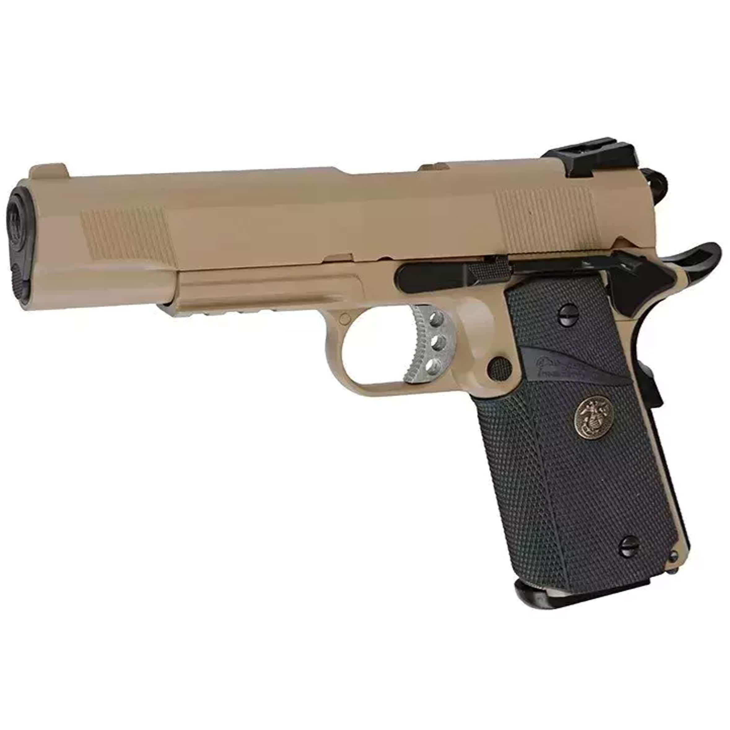 Pistolet GBB WE MEU Rail Version - Tan