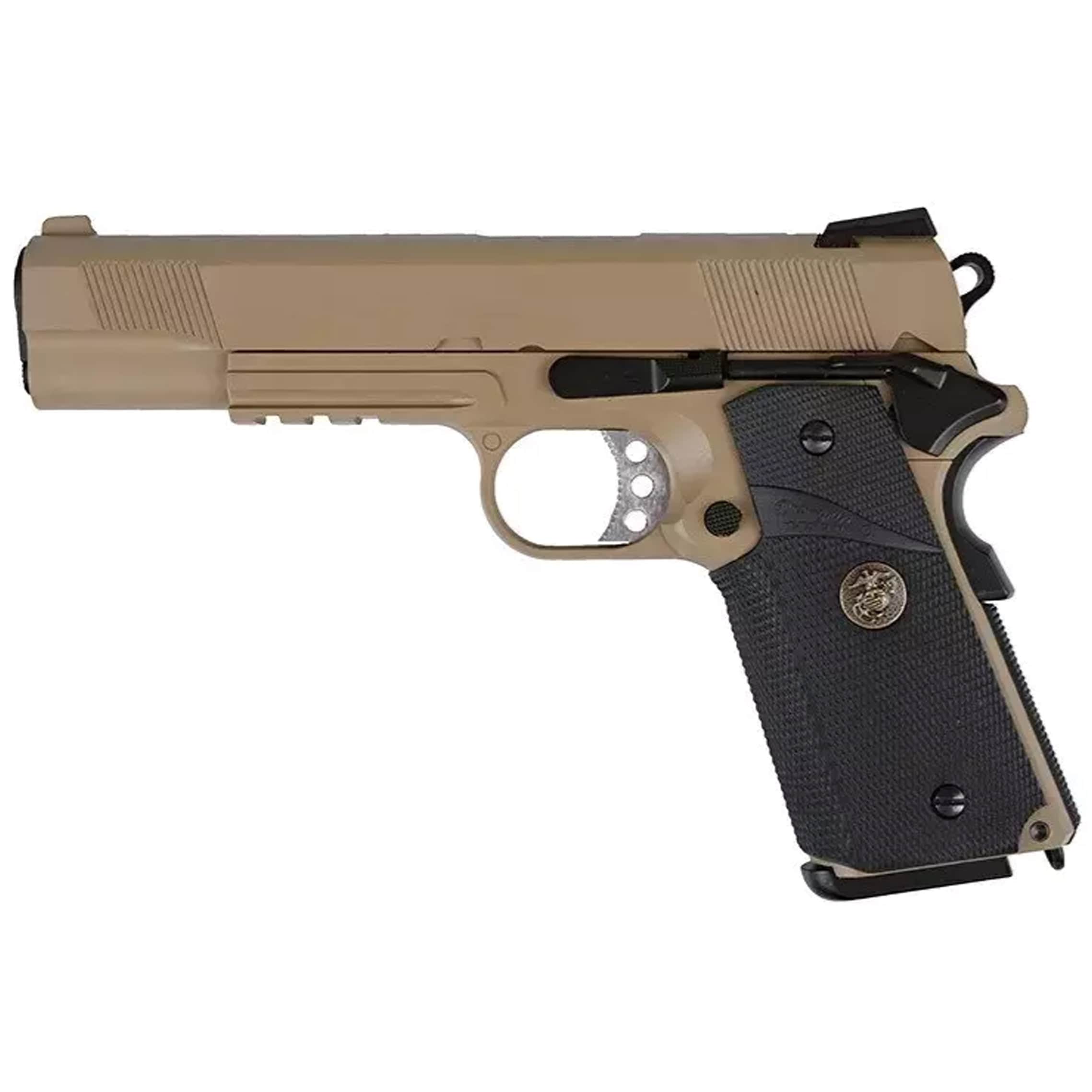 Pistolet GBB WE MEU Rail Version - Tan