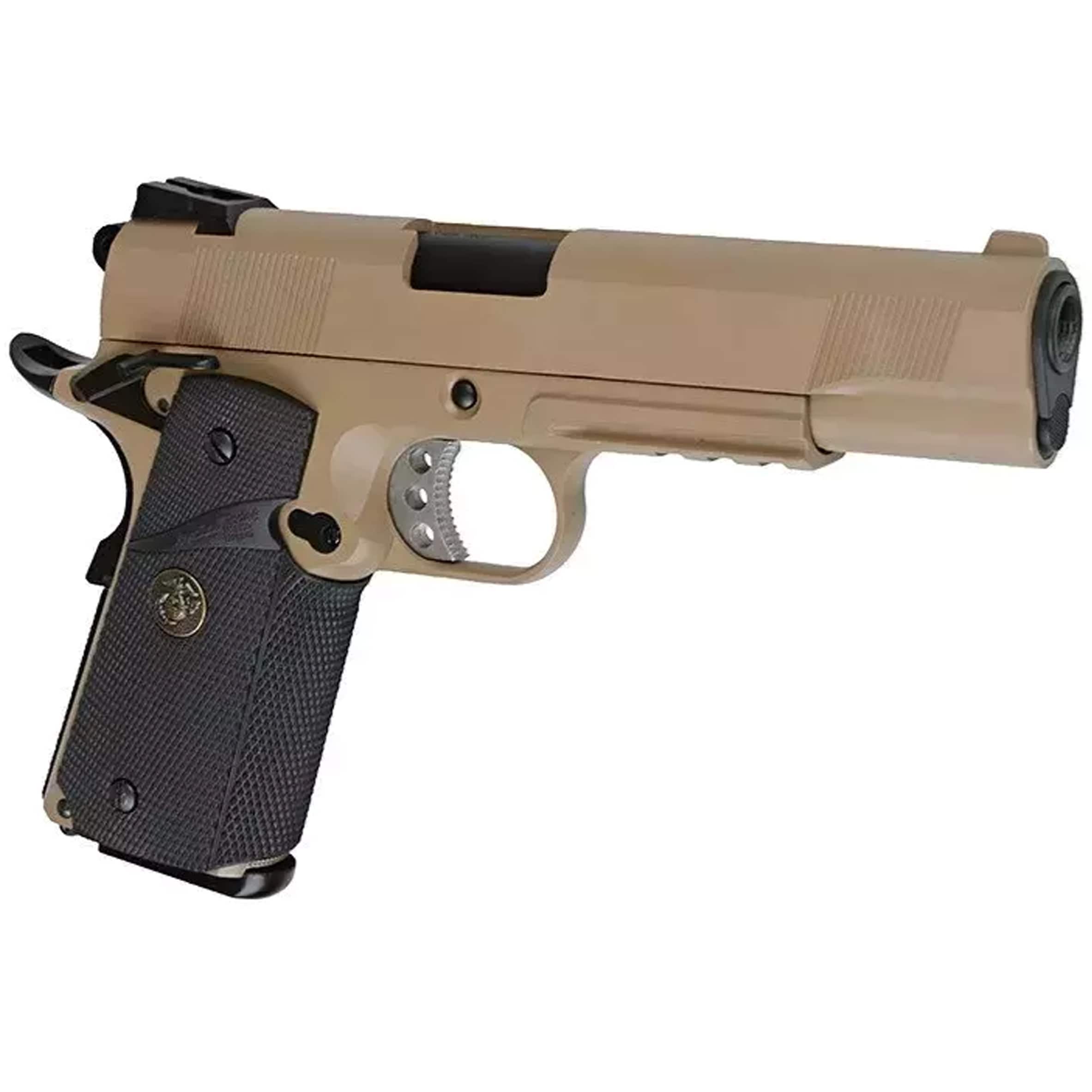 Pistolet GBB WE MEU Rail Version - Tan