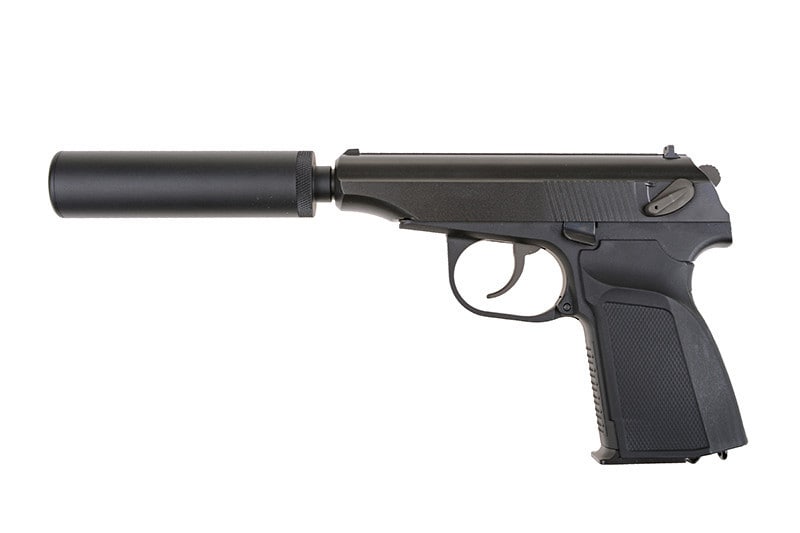 Pistolet ASG WE GBB MK z tłumikiem - Czarny 