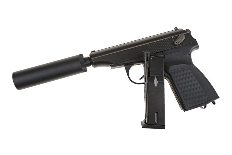 Pistolet ASG WE GBB MK z tłumikiem - Czarny 