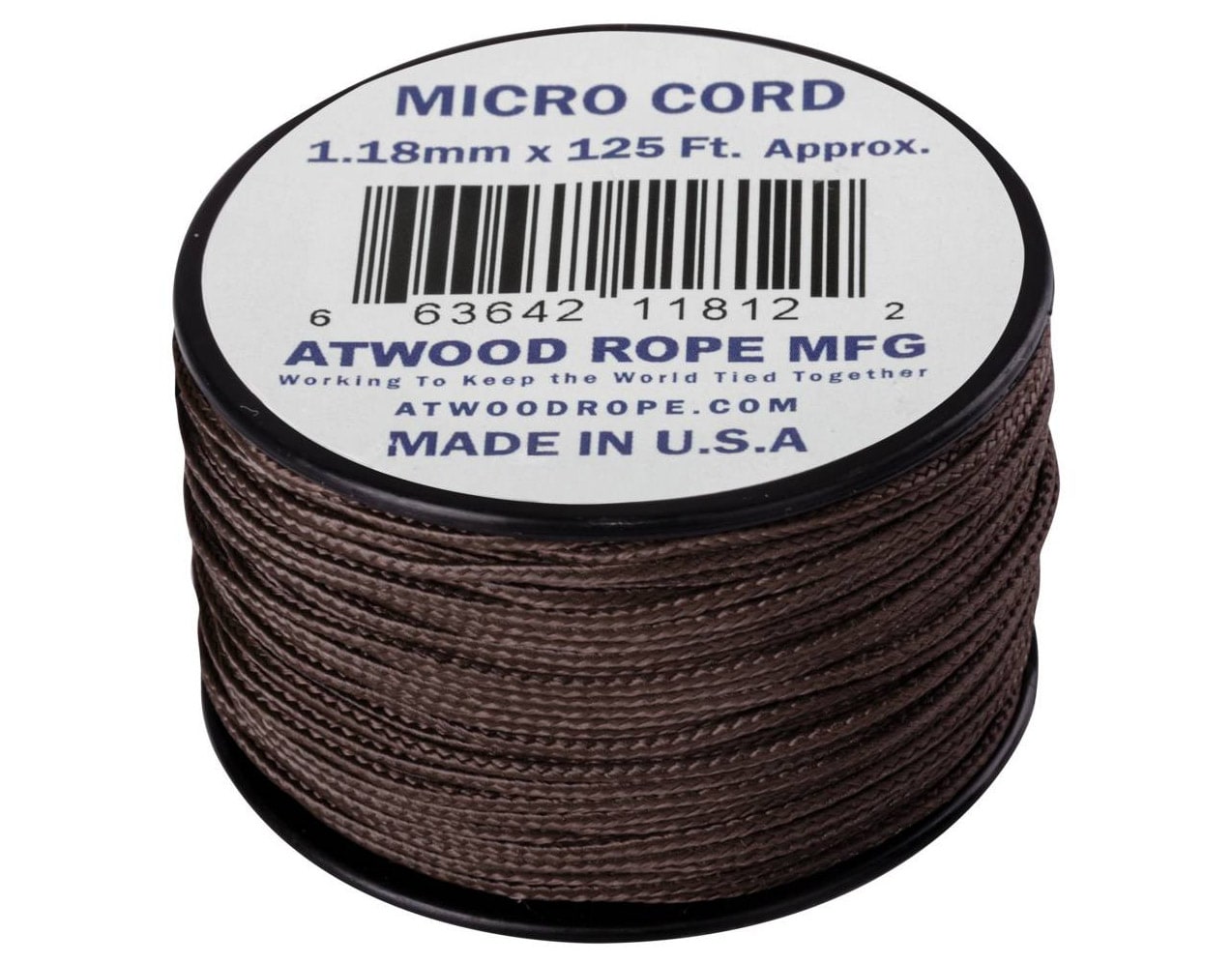 Мотузка Atwood Rope MFG Micro Cord 38 м - U.S. Brown