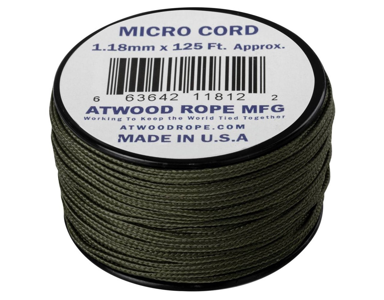 Linka Atwood Rope MFG Micro Cord 38 m - Olive Drab