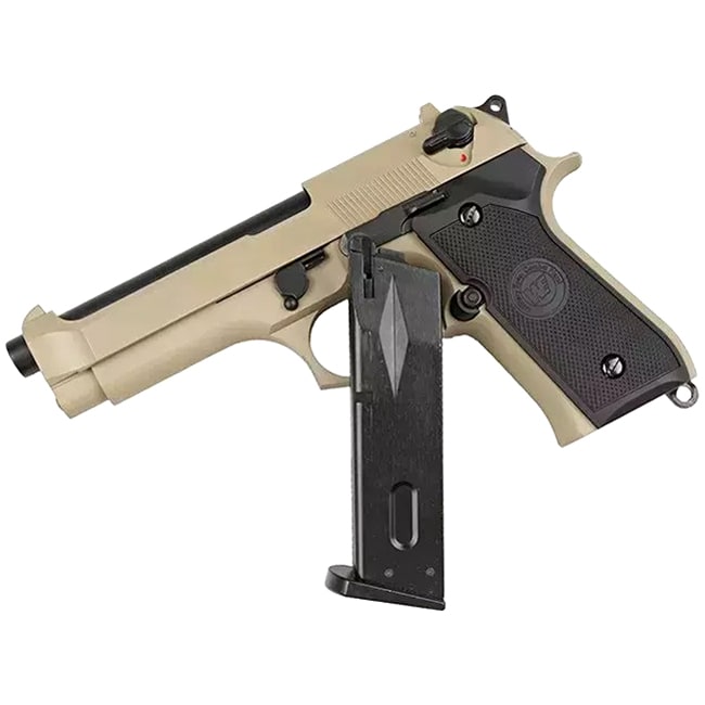 Пістолет GBB M92 - коричневий