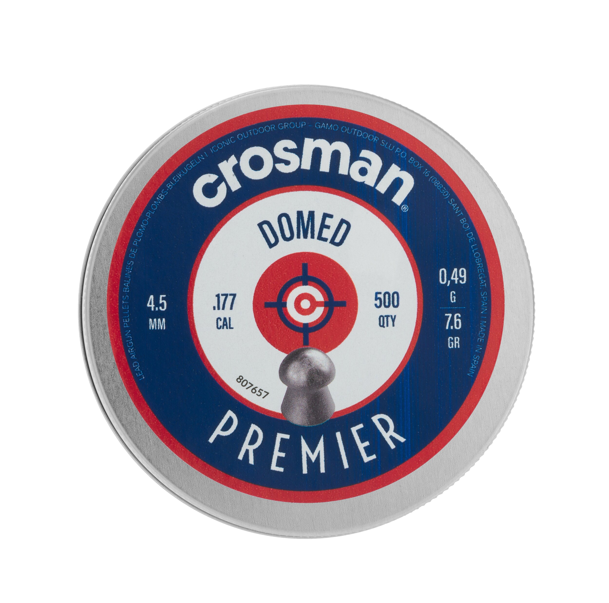 Дріб Crosman Domed 4,5 мм 500 шт.