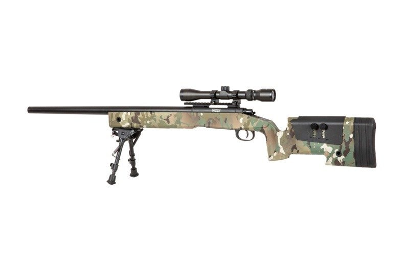 Снайперська гвинтівка ASG Specna Arms SA-S02 CORE з оптичним прицілом і сошкою - MultiCam