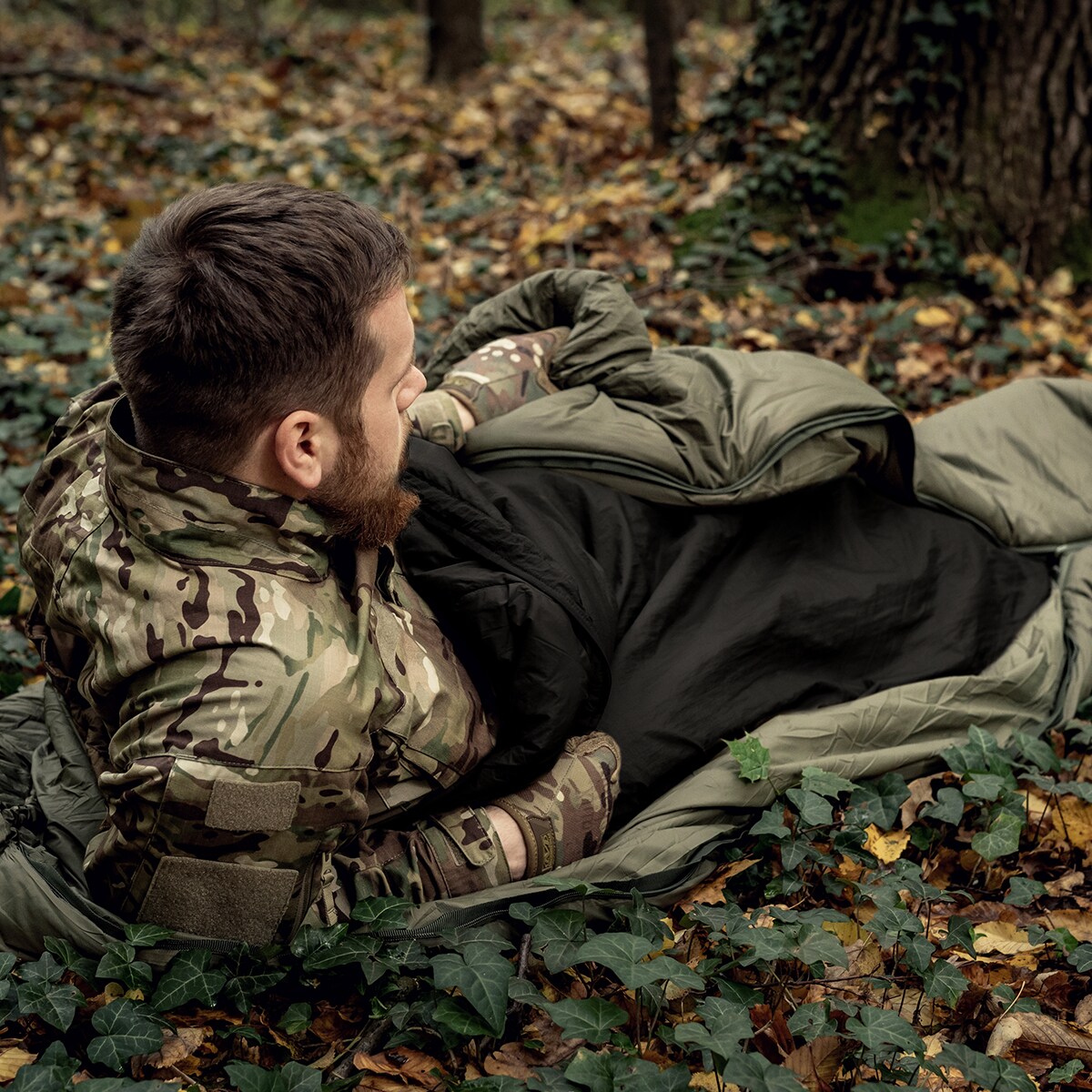 Ponczo Helikon Swagman Roll Climashield Apex z funkcją śpiwora - Black