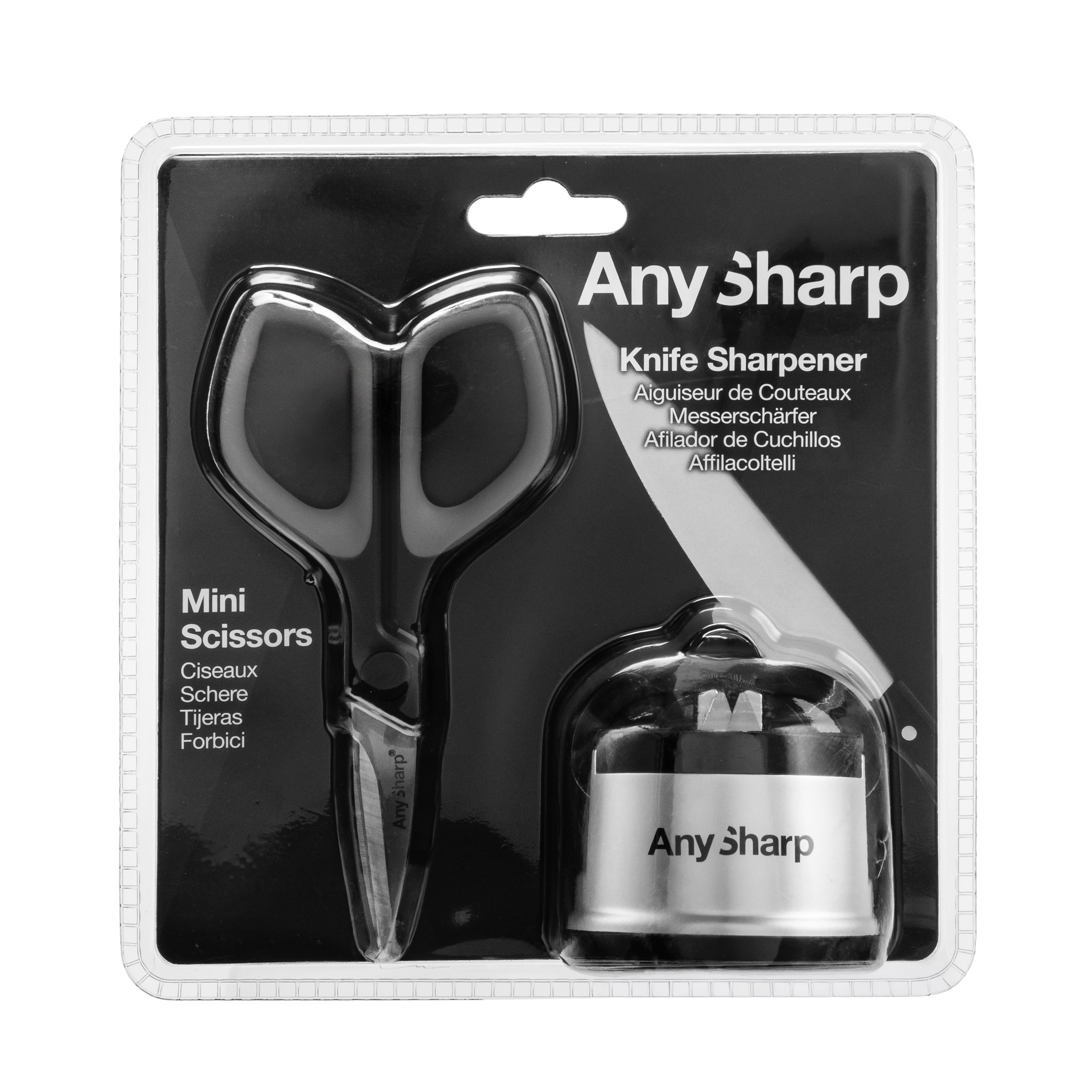 Точило AnySharp Classic Silver з ножицями