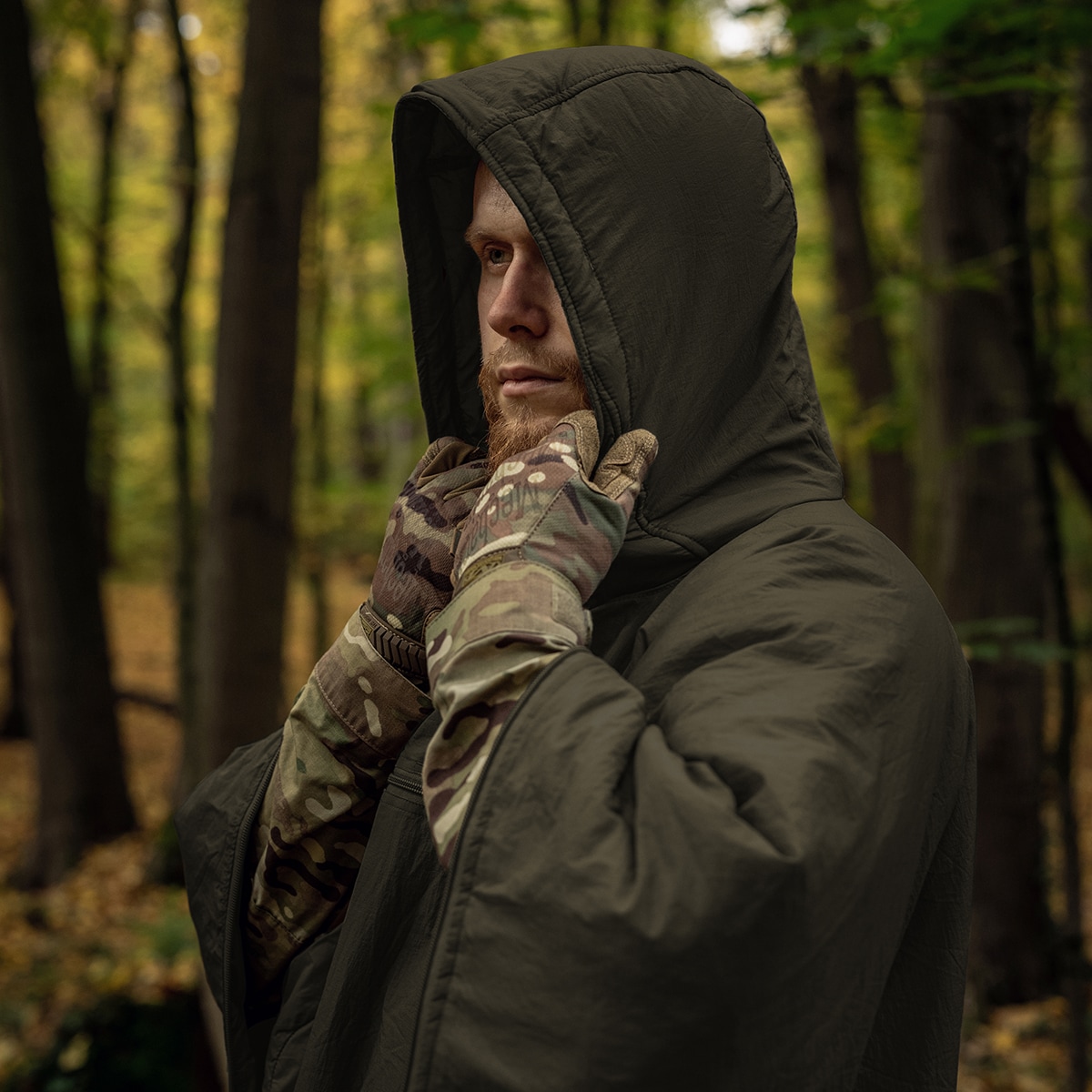 Ponczo Helikon-Tex Swagman Roll Climashield Apex z funkcją śpiwora - Taiga Green