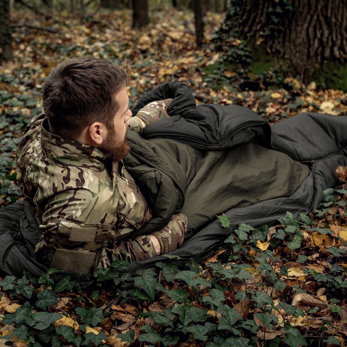 Ponczo Helikon-Tex Swagman Roll Climashield Apex z funkcją śpiwora - Taiga Green