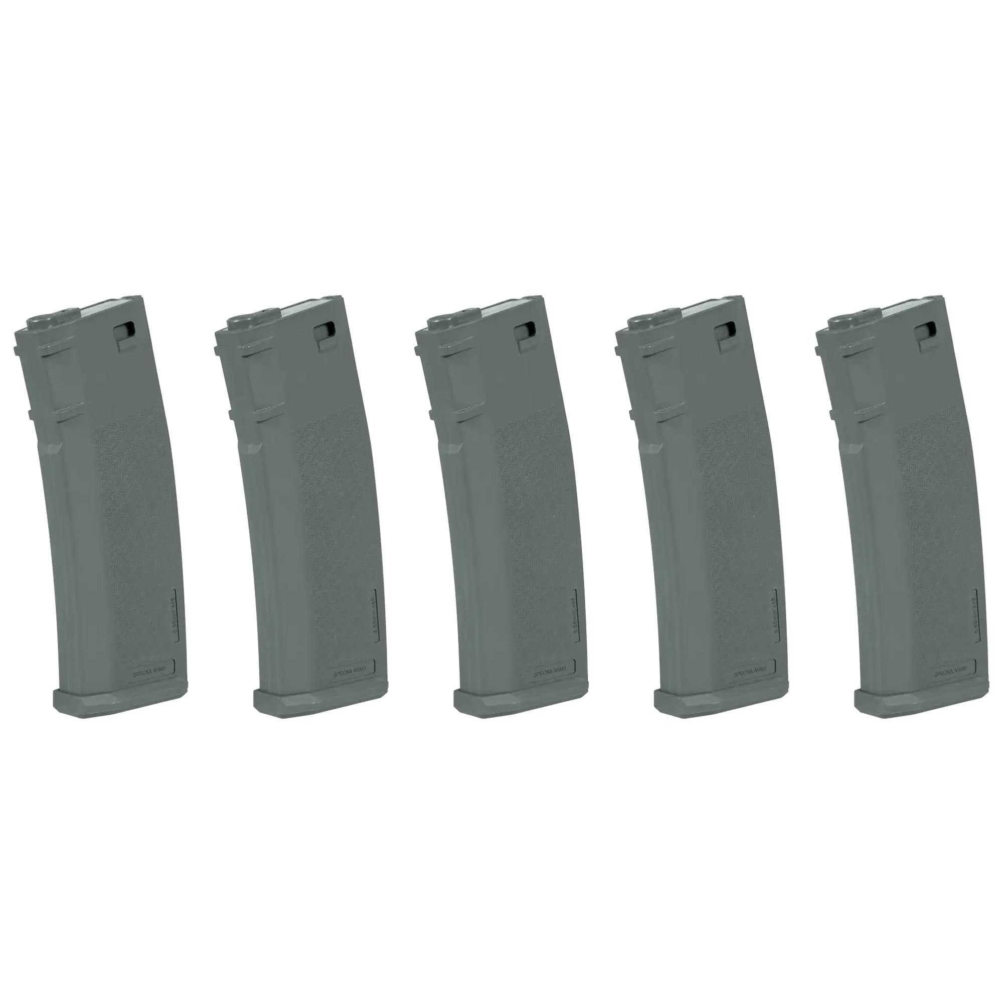 Набір з 5 магазинів ASG Specna Arms S-Mag Mid-Cap - Chaos Grey