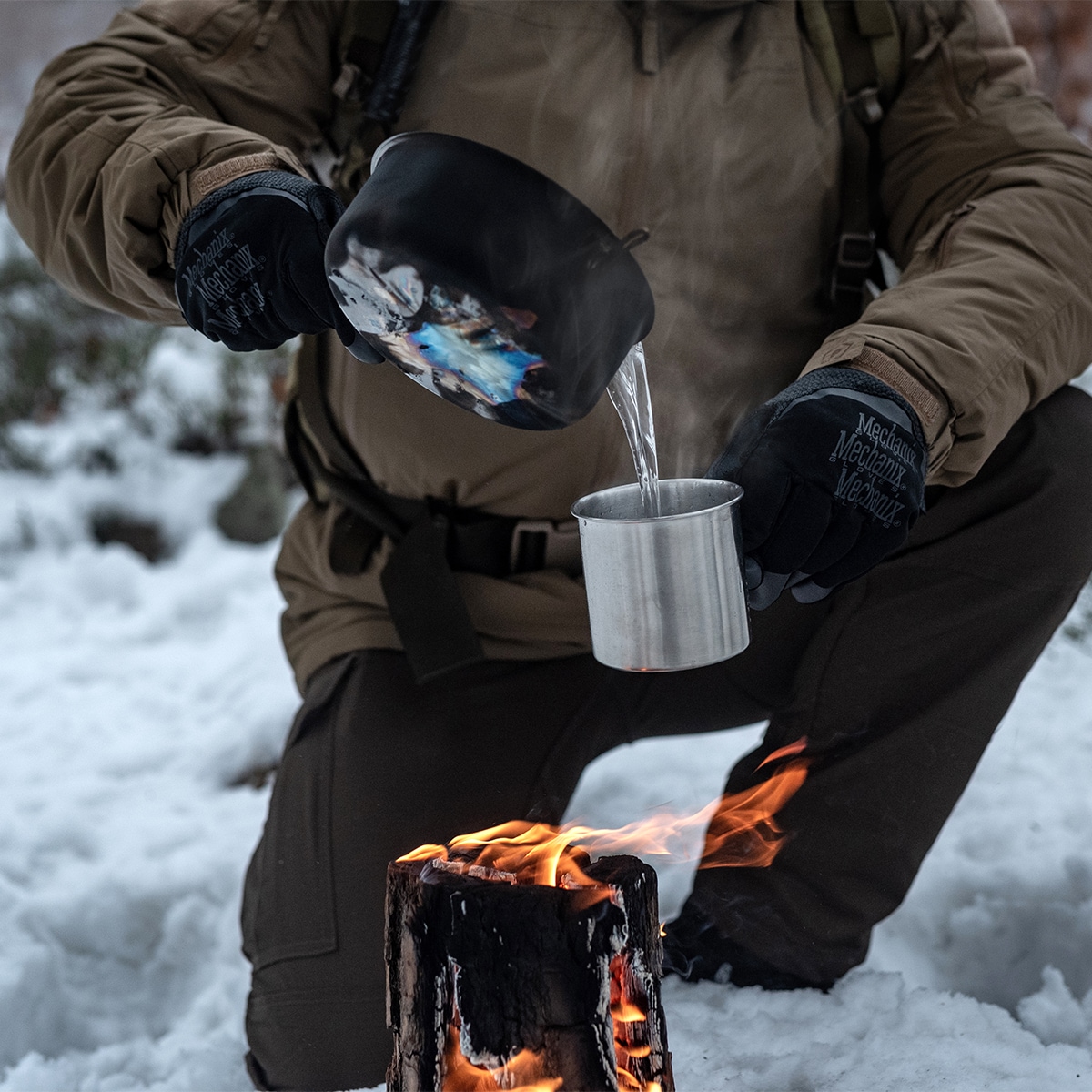 Polowa kuchenka Woodson Szwedzki ogień