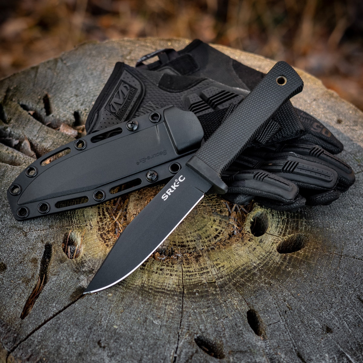 Cold Steel SRK Compact SK-5 Fixed Blade Knife - Black