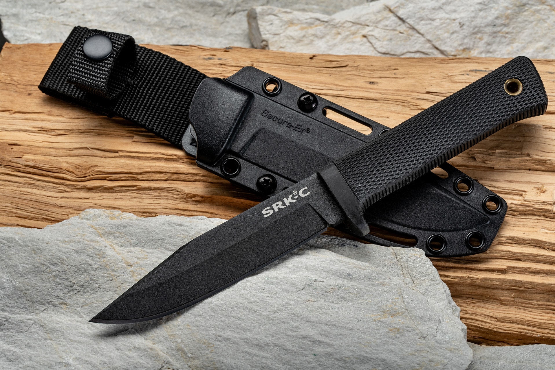 Cold Steel SRK Compact SK-5 Fixed Blade Knife - Black