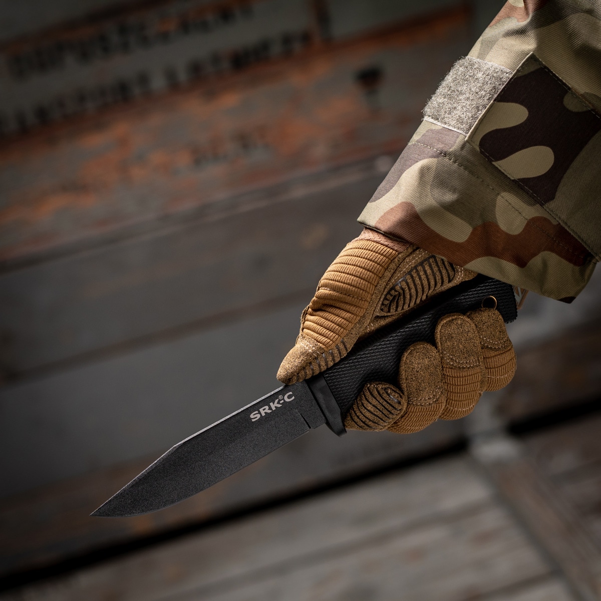 Cold Steel SRK Compact SK-5 Fixed Blade Knife - Black