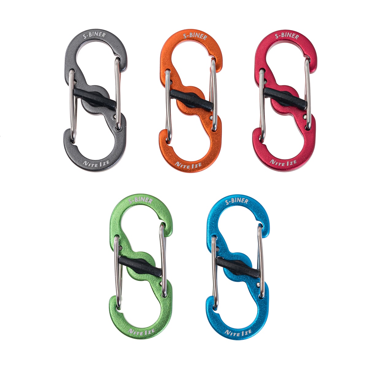 Karabińczyk Nite Ize S-Biner MicroLock Aluminium - 5 szt.