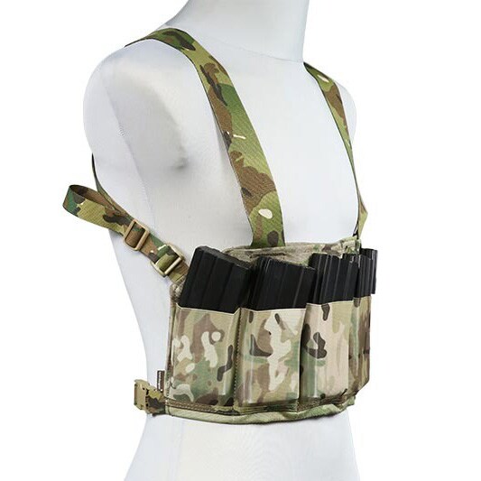 Niskoprofilowa kamizelka Emerson Speed Chest Rig - Arid MC Camo