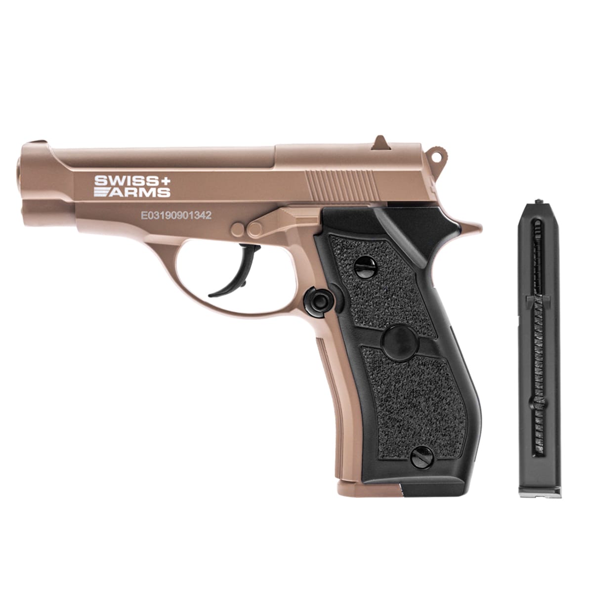Wiatrówka Swiss Arms P84 Full Metal 4,5 mm - tan