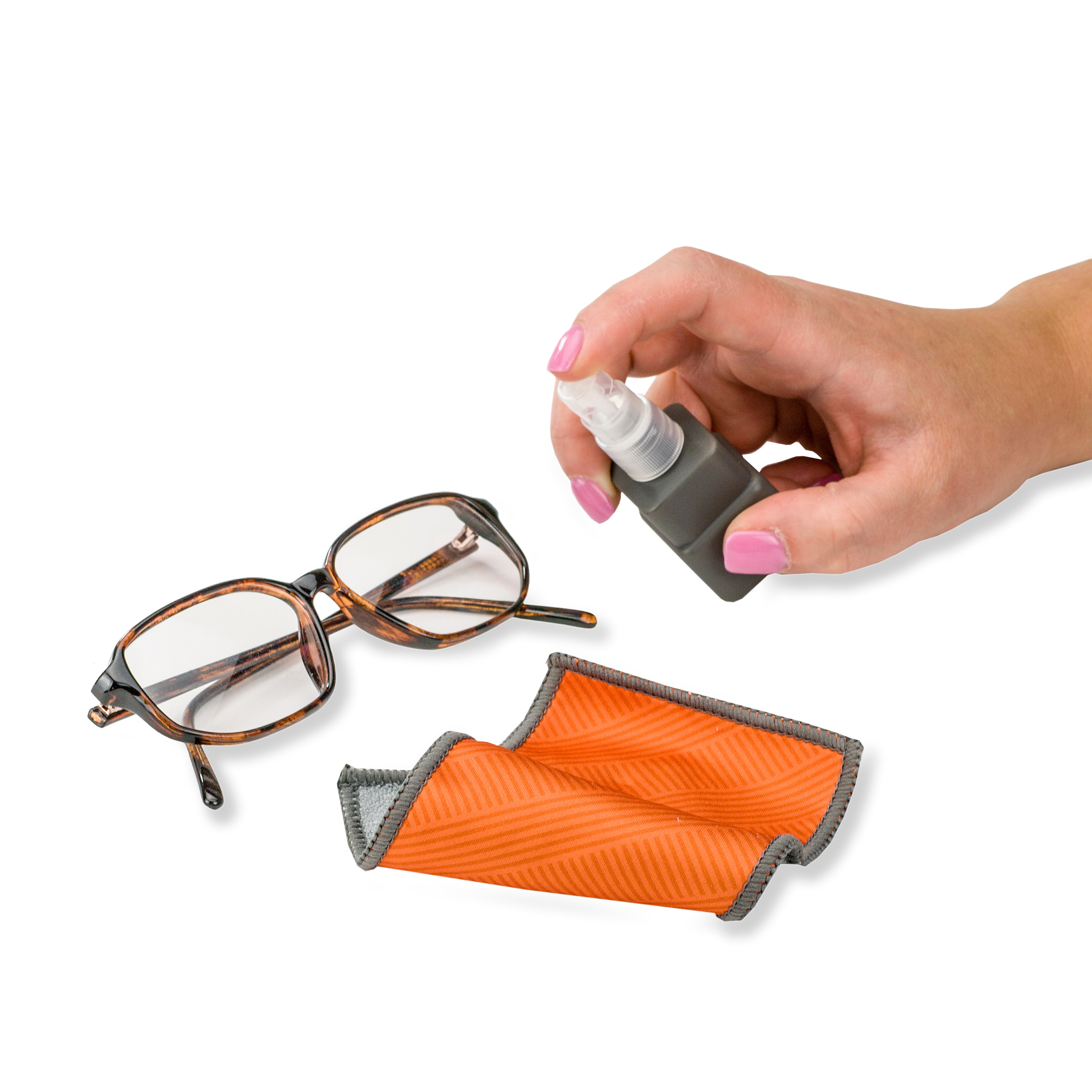 Zestaw do czyszczenia soczewek i ekranów Carson Orange