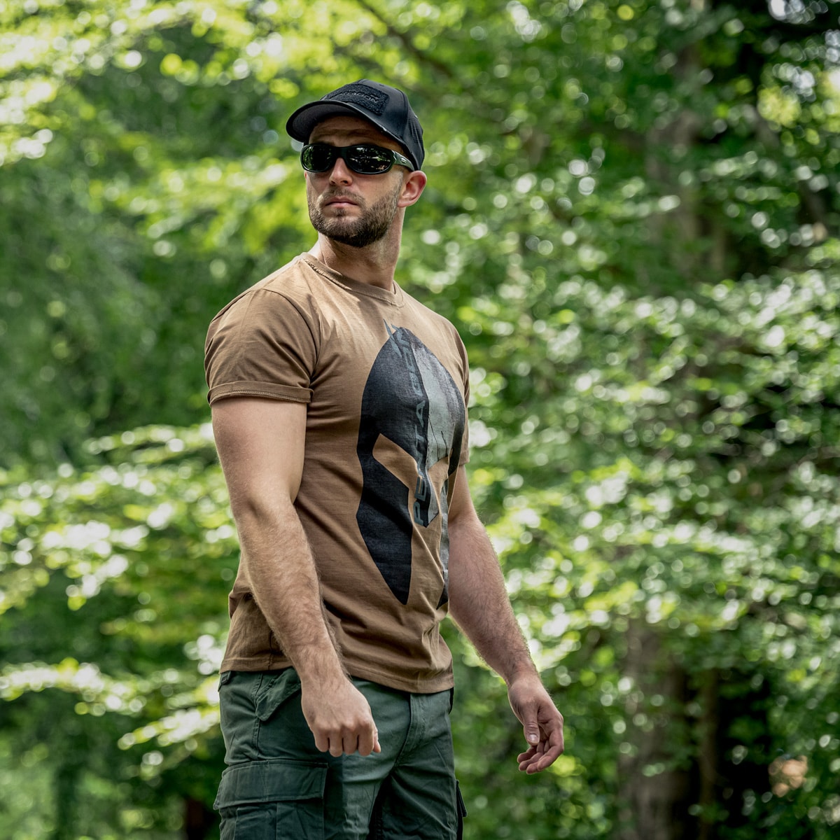 Okulary przeciwsłoneczne OPC Military Marines Black Matt Smoke Revo z polaryzacją