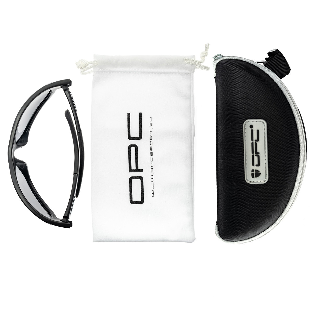 Okulary przeciwsłoneczne OPC Military Marines Black Matt Smoke Revo z polaryzacją