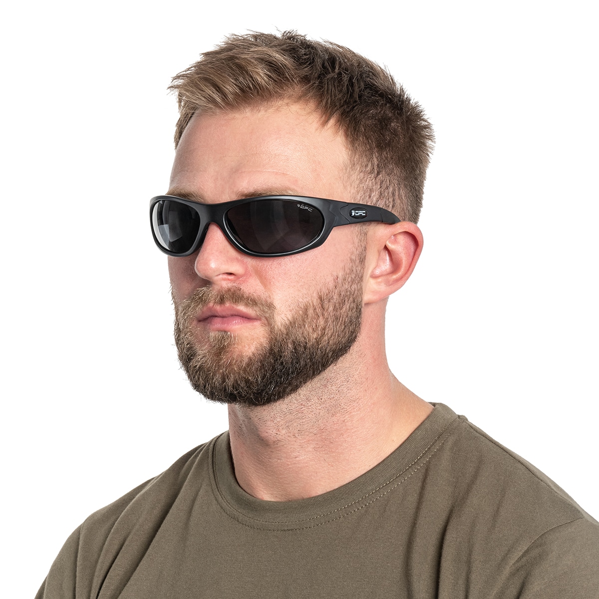 Okulary ochronne OPC Military Marines Black Matt Smoke Revo z polaryzacją