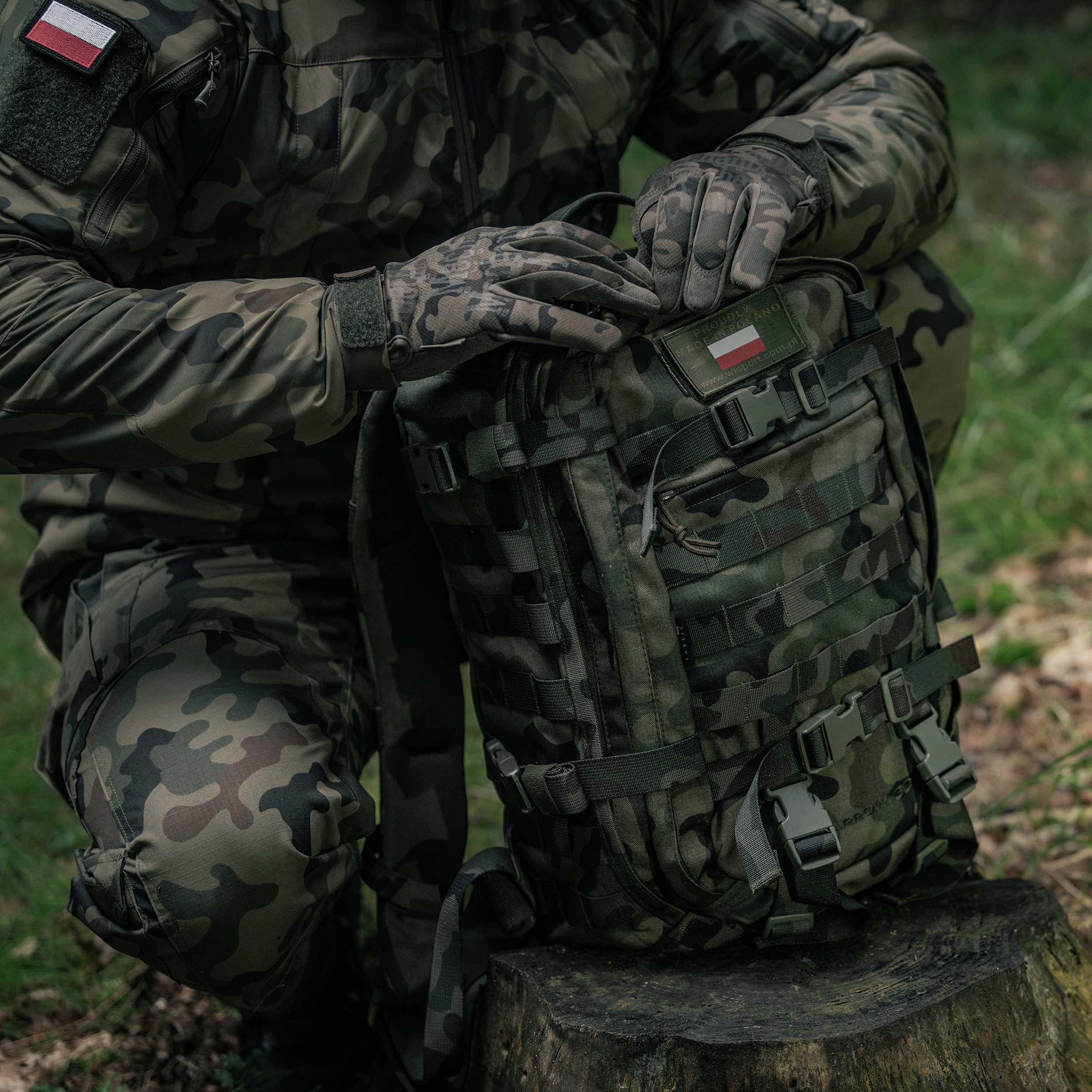 Plecak Wisport Sparrow II Full Camo 30 l - wz.93 Pantera PL Woodland