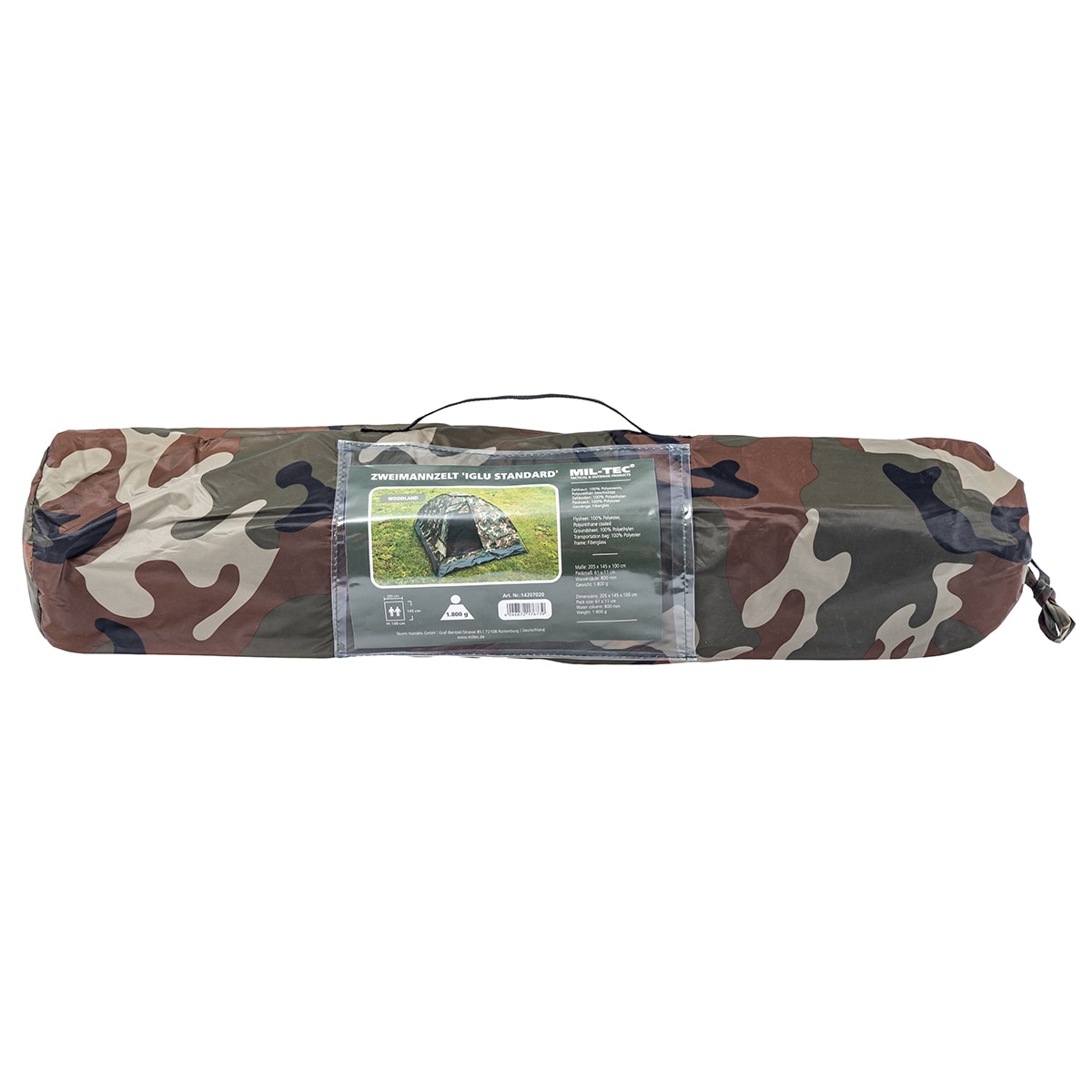 Namiot 2-osobowy Mil-Tec Iglu Standard - Woodland