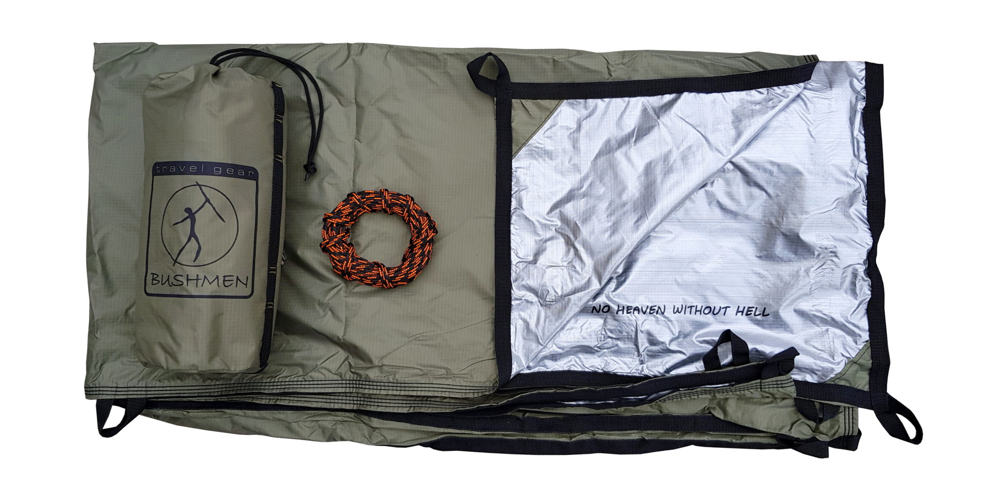 Płachta biwakowa Bushmen Thermo Tarp z termoizolacją 4x3