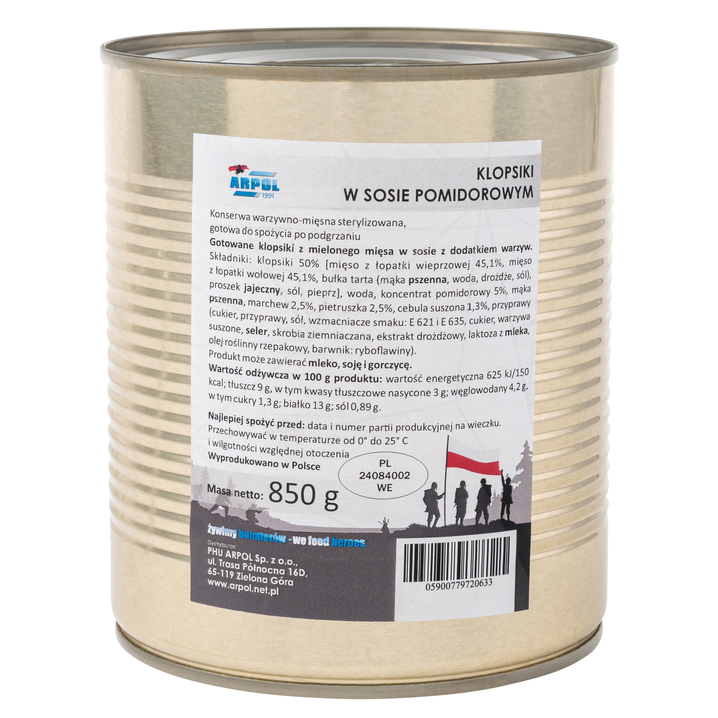 Żywność konserwowana Arpol - Klopsiki w sosie pomidorowym 850 g