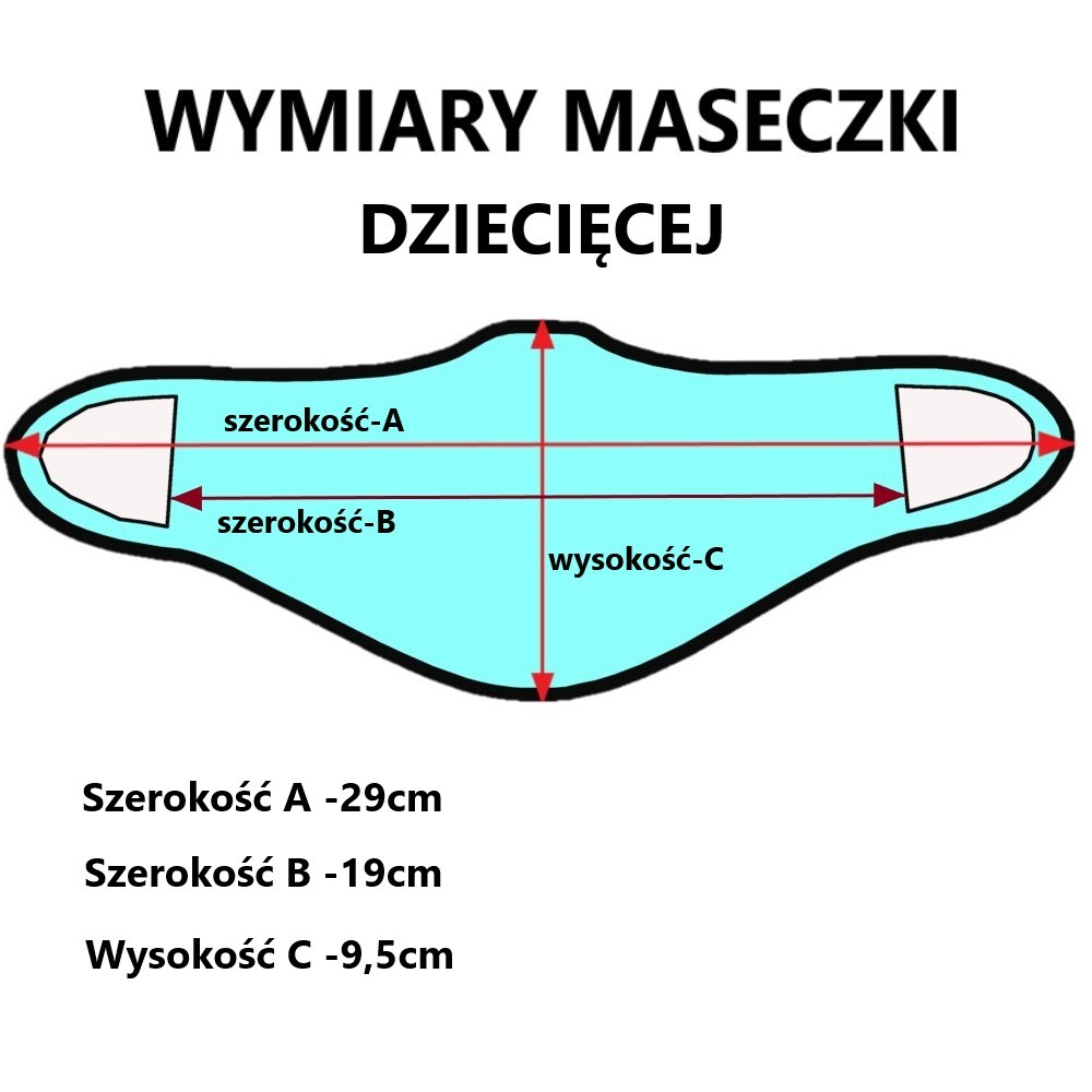 Maseczka ochronna Haasta dziecięca stop wirus