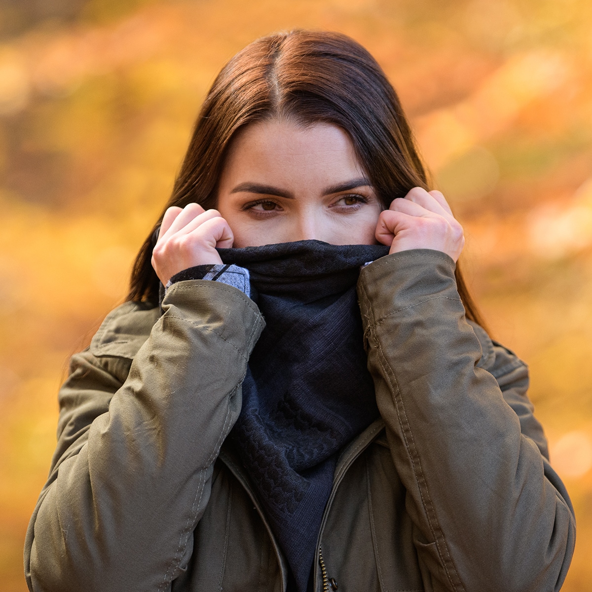 Arafatka chusta ochronna Brandit - Black/Navy