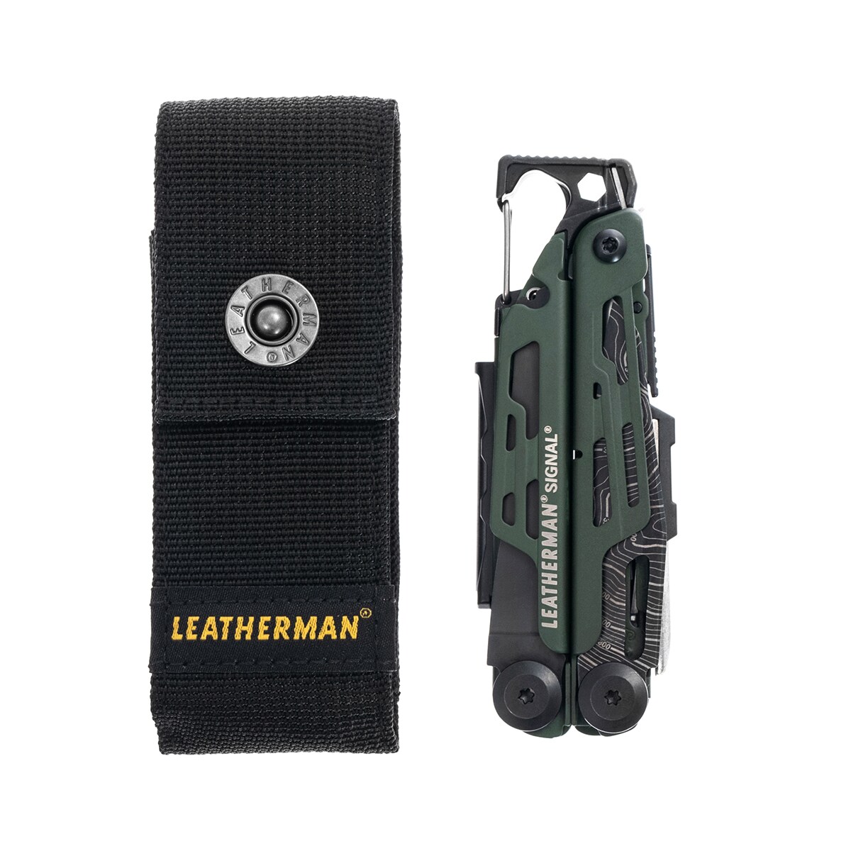 Multitool Leatherman Signal Green Topo z kaburą - limitowana wersja