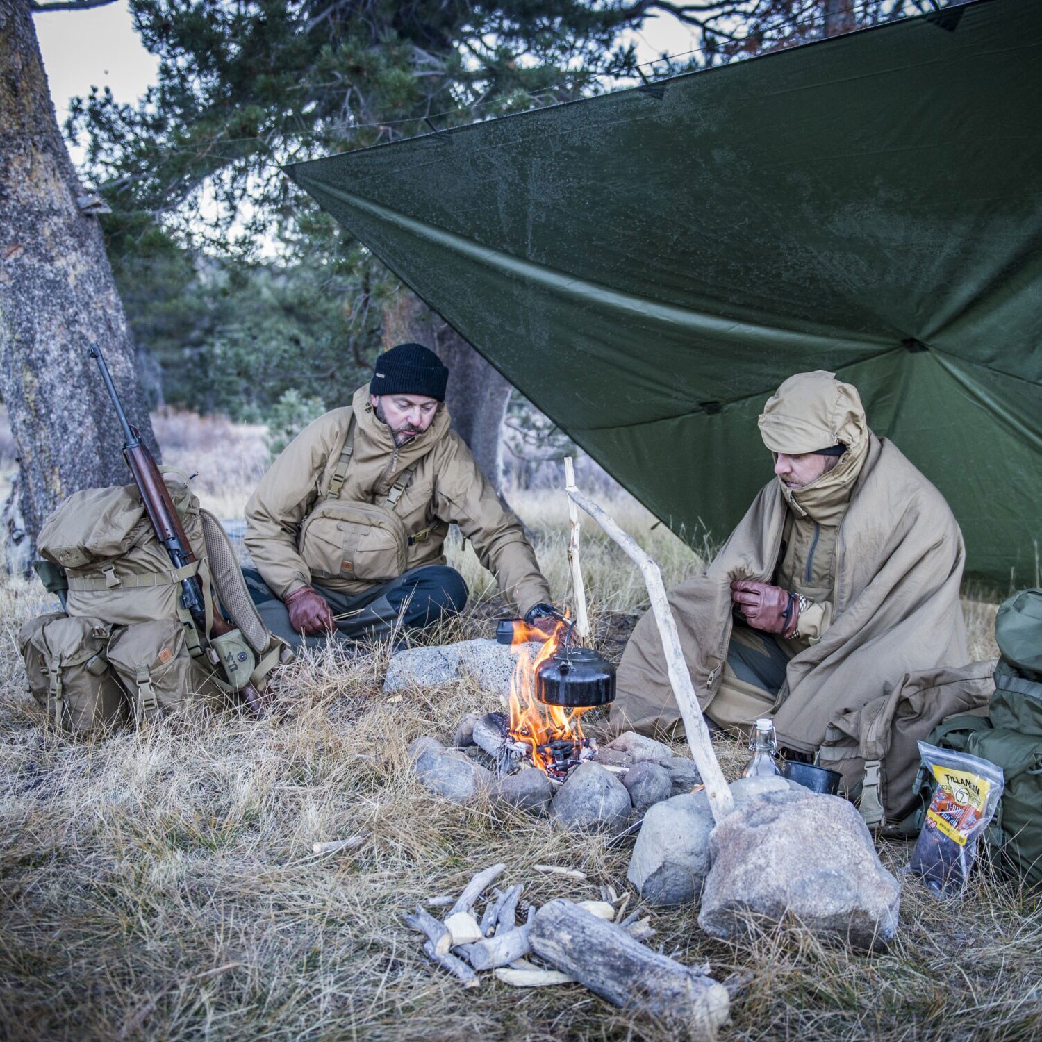 Płachta biwakowa Helikon-Tex Supertarp - Taiga Green