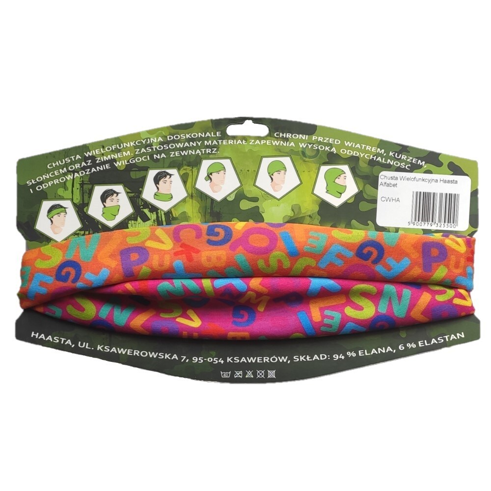 Chusta ochronna Haasta dziecięca alfabet