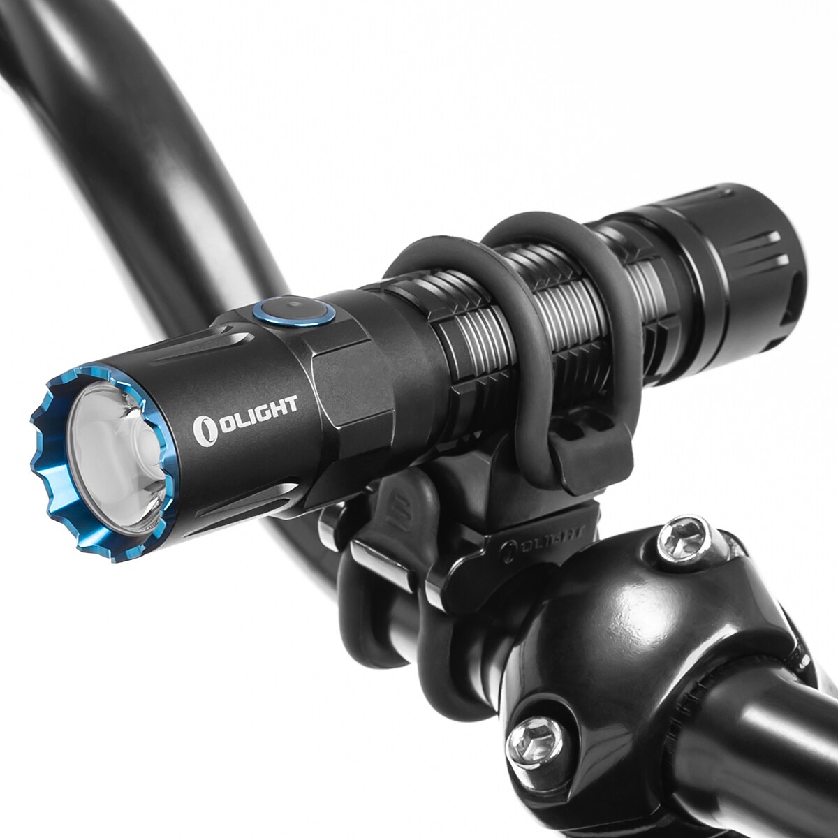 Latarka Olight M2R Pro Warrior z montażem rowerowym - zestaw