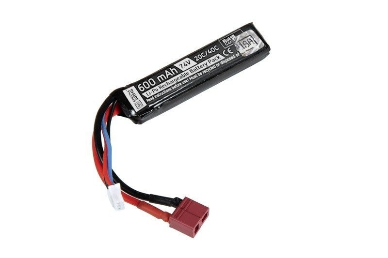 Акумулятор ASG Specna Arms LiPo 7,4V 600mAh 20/40C deans - PDW 
