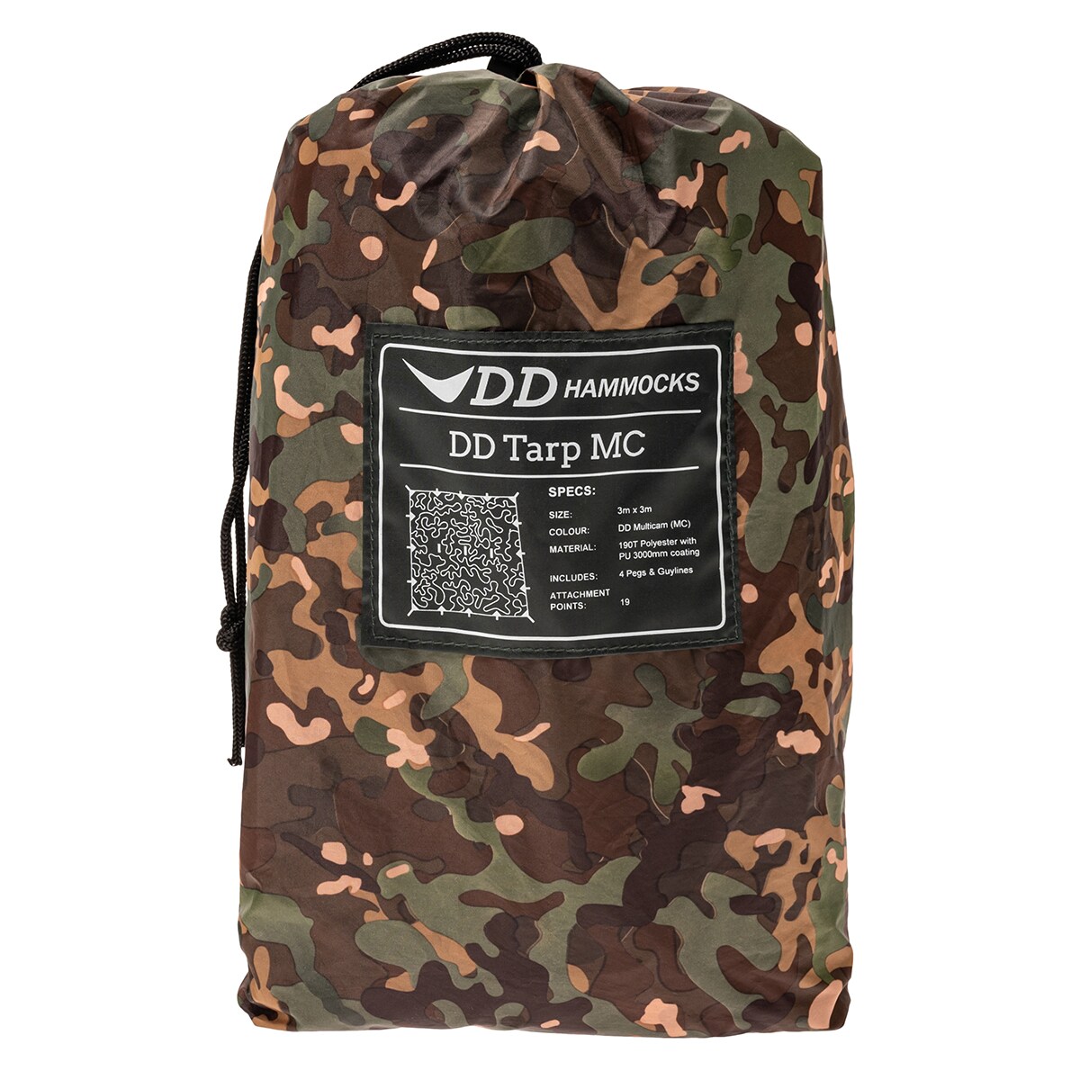 Płachta biwakowa DD Hammocks Tarp 3x3 - woodland