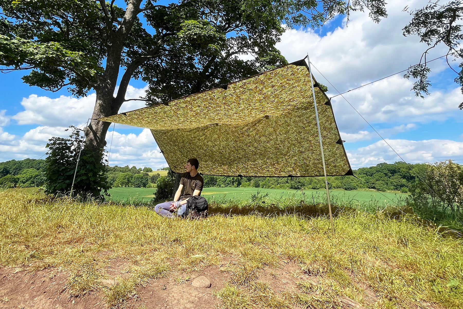 Płachta biwakowa DD Hammocks Tarp XL 4,5x3 - woodland