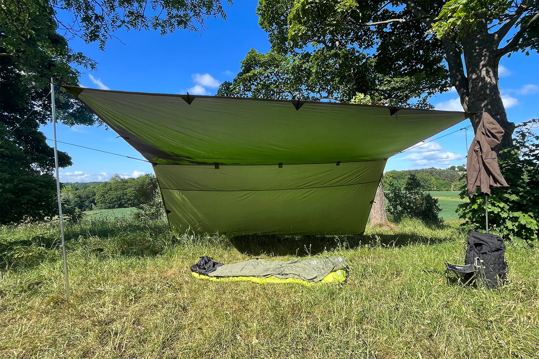 Płachta biwakowa DD Hammocks Tarp 4x4 - coyote brown