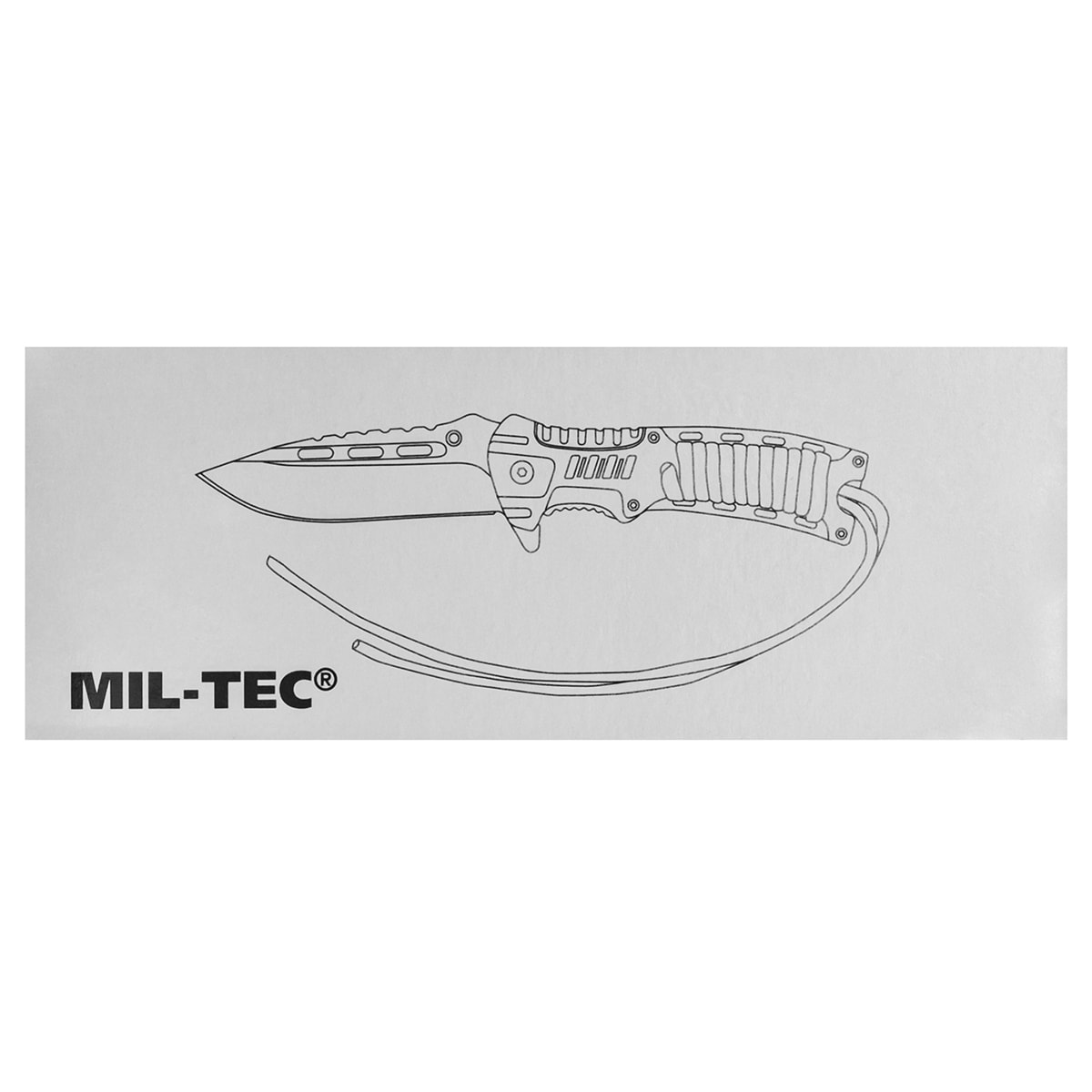 Nóż składany Mil-Tec Paracord z krzesiwem - Camo