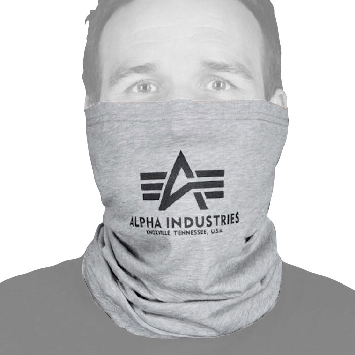 Chusta wielofunkcyjna Alpha Industries Basic Logo Grey