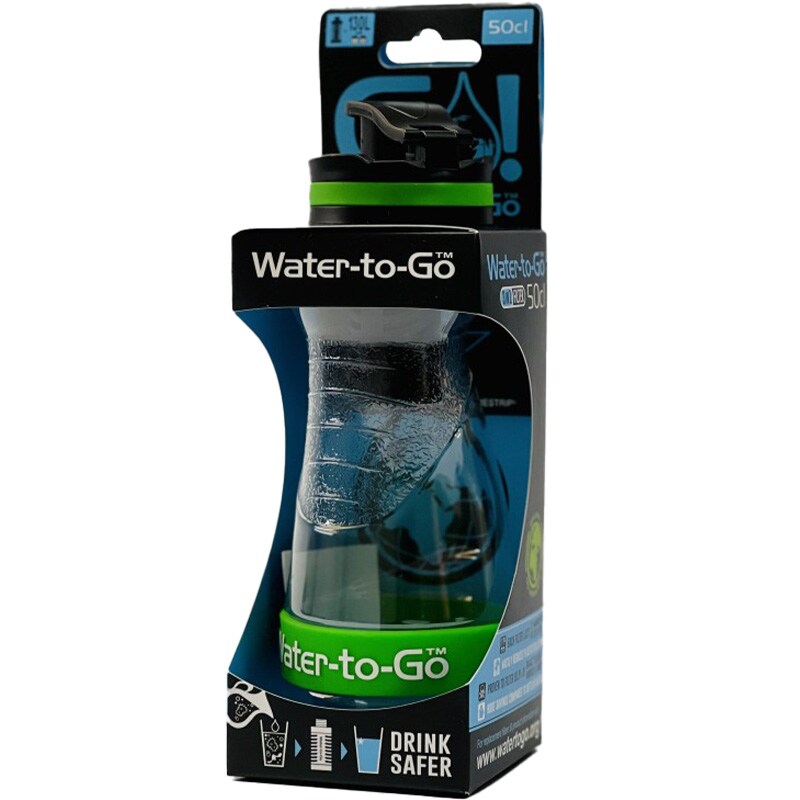 Butelka z filtrem Water-to-Go 500 ml GO! - Zielona