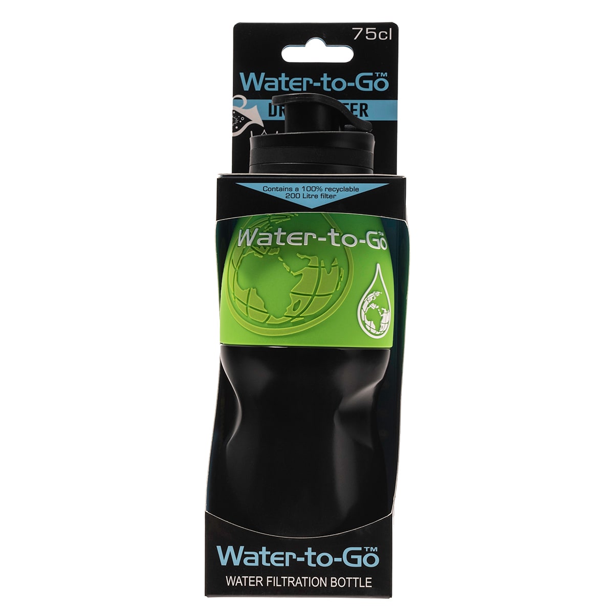 Пляшка з фільтром Water-to-Go 750 мл - зелена