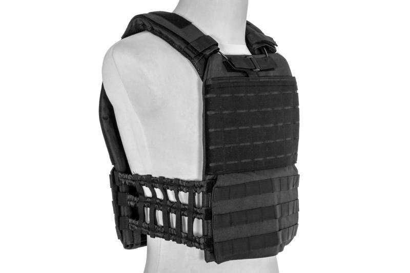 Kamizelka taktyczna GFC tactical typu plate carrier molle/laser-cut - Black