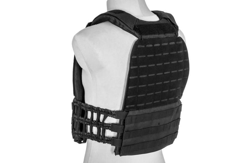 Kamizelka taktyczna GFC tactical typu plate carrier molle/laser-cut - Black