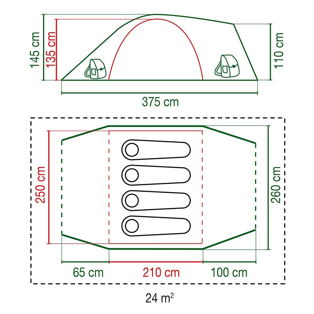 Namiot 4-osobowy Coleman Hayden 4