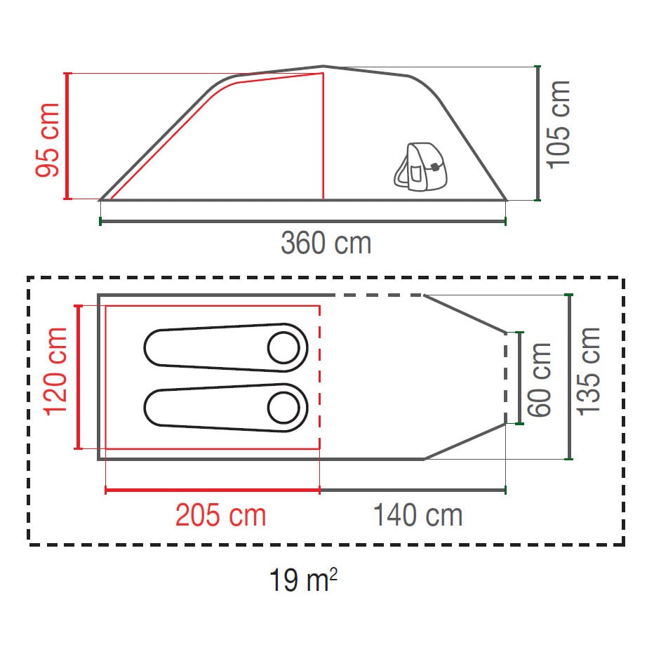 Namiot 2-osobowy Coleman Cortes 2 Blue
