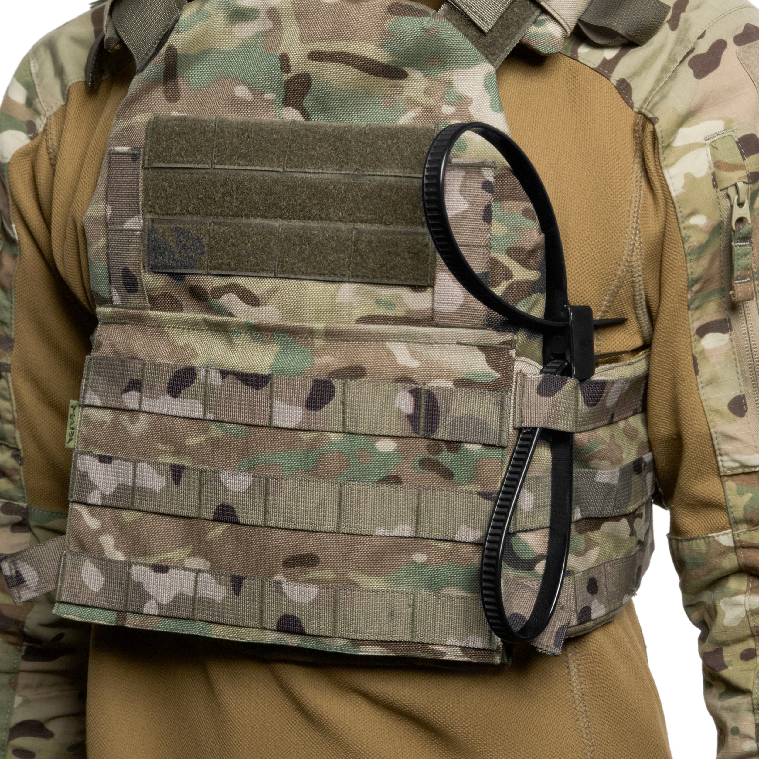 Kajdanki jednorazowe plastikowe Mil-Tec - Black